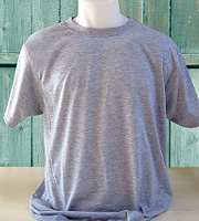 Vapor Apparel adult basic t-shirt in ash heather