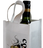 Canvas bottle tote bag