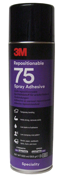 3M Repositionable 75 Spray Adhesive