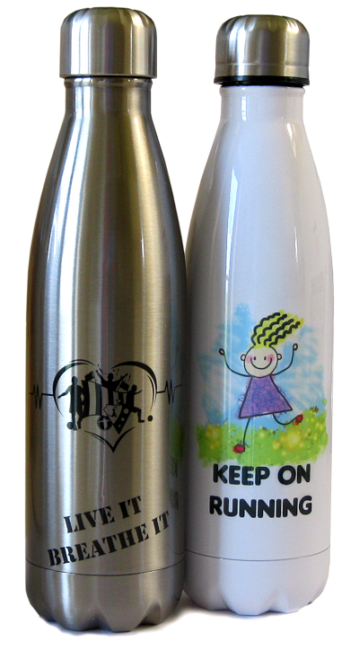 Stainless steel bowling pin bottles