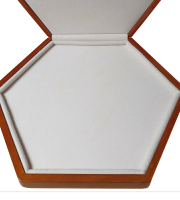 Hexagon ceramic tiles in velvet gift box