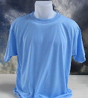 Vapor Apparel adult basic t-shirt in blizzard blue