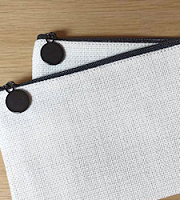 100% polyester linen style pencil case