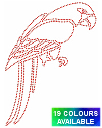 Parrot rhinestud design (pack of 5)
