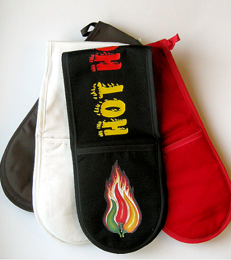 Oven glove (double handed) cotton