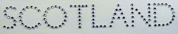 Scotland in clear rhinestones - pack of 20