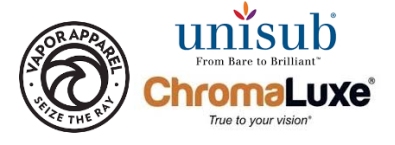 Unisub, Chromaluxe and Vapor logos