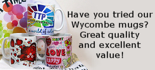 Wycombe white gloss mugs for dye sublimation printing